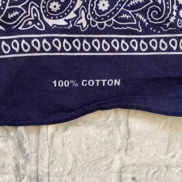 Bandana 100% cotton 6 bundle pack 3 red, 1 green, 2 navy blue - Picture 3 of 5